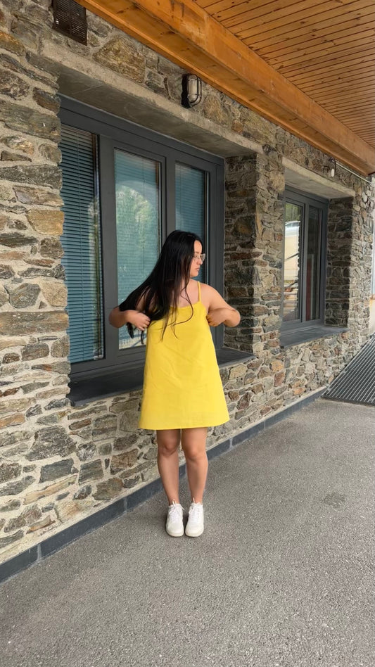 PRE-VENTA - Vestido JASPE - AMARILLO