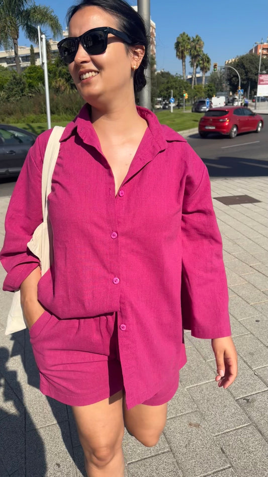 PRE-VENTA - Short TOBA - FUCSIA
